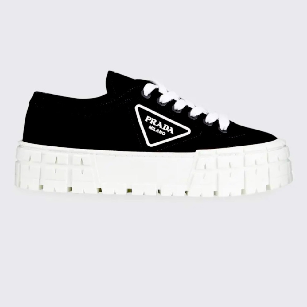 PRADA platform sneakers from Bergdorfs. Size 37 which is a 7. Lightly worn!